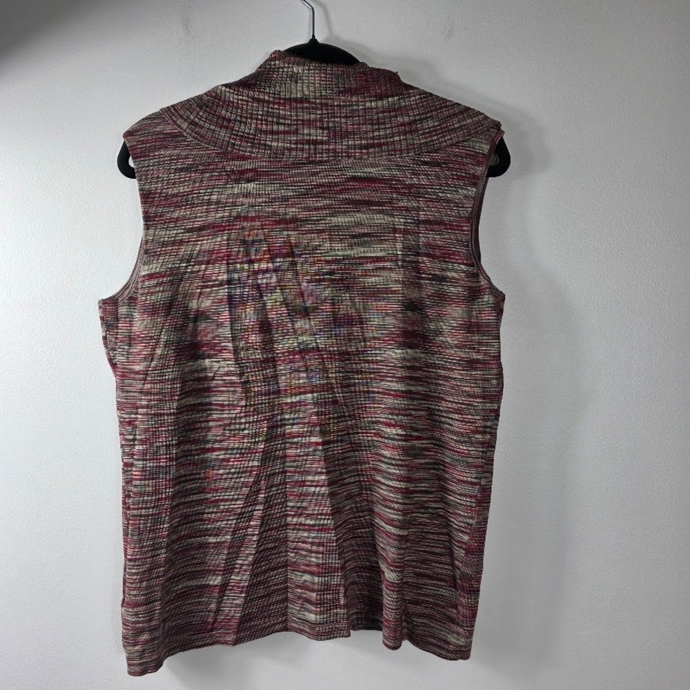 Jones New York Collection Womens Sweater Size L Sleeveless Cowl Neck Multi Color - Picture 3 of 6